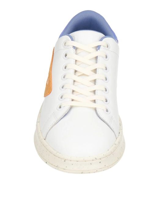 DIESEL White Multi-Color Low-Top Sneakers