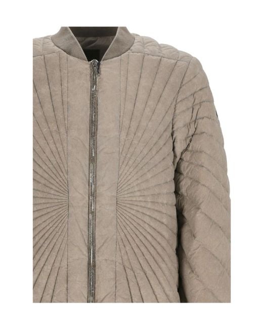 Moncler Brown Radiance Flight Padded Bomber Jacket for men