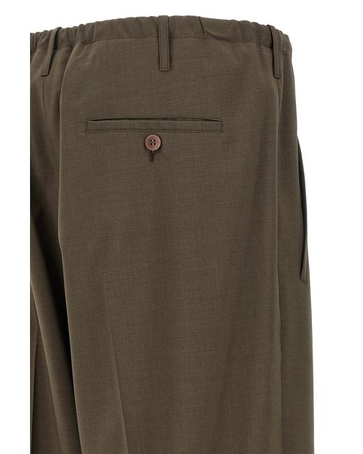 Magliano Green Elastic Waist Casual Pants for men
