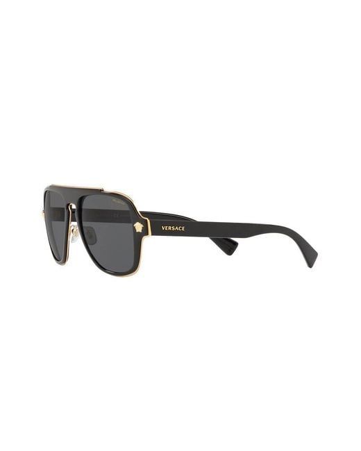 Versace Multicolor Logo Sunglasses for men