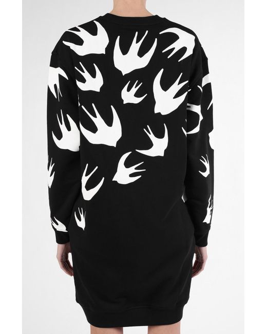 McQ Alexander McQueen Black Swallow Knitted Dress