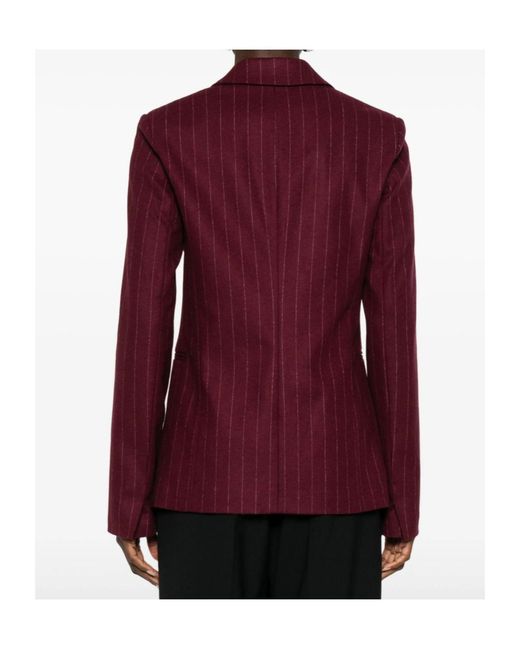 Forte_forte Red Long-Sleeved Suit Jacket