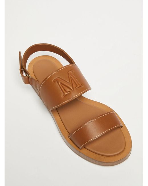Max Mara Brown Diana Open Toe Sandals