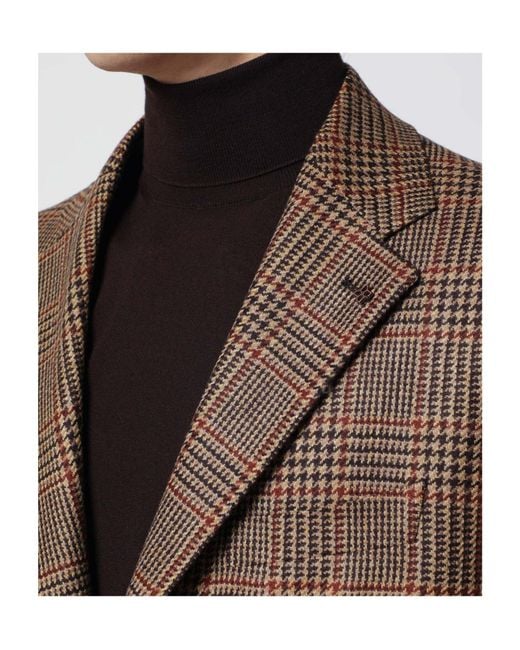 Tagliatore Brown Single-Breasted Blazer for men