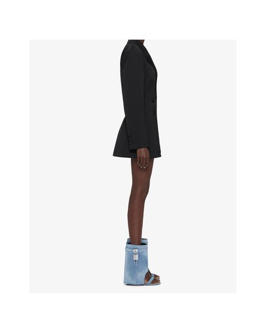 Givenchy Blue Shark Lock Sandals
