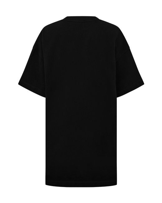 Off-White c/o Virgil Abloh Black Painter Logo Snap Tee Dress