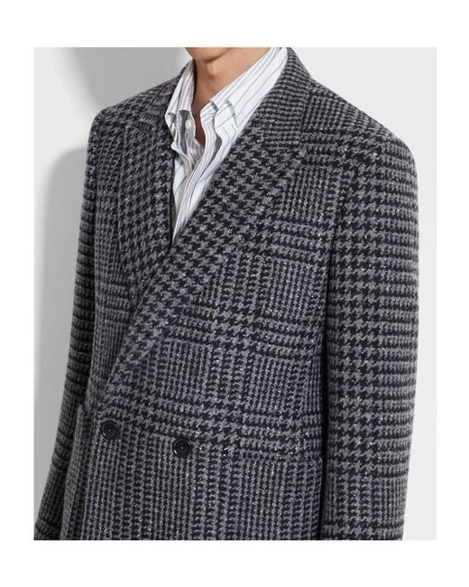 Zegna Blue And Wool And Cashmere Jacket for men