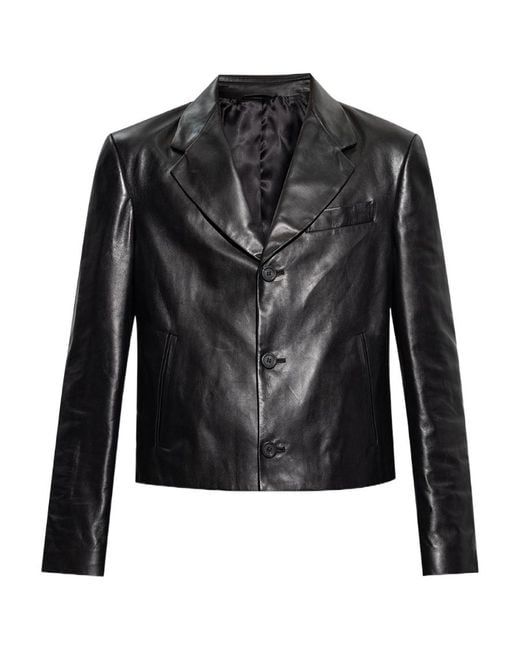 Ferragamo Black Ferragamo Single-Breasted Tailored Blazer for men