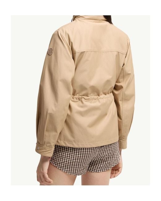 Moncler Natural Bougain Twill Hooded Jacket