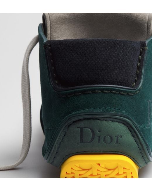 Dior Green Homme Roadie Lace-Up Boots for men