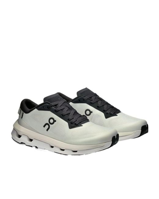 On Shoes Gray Cloudzone Lace-Up Sneakers