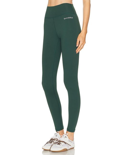 Sporty & Rich Green Elastic Waist Casual Pants