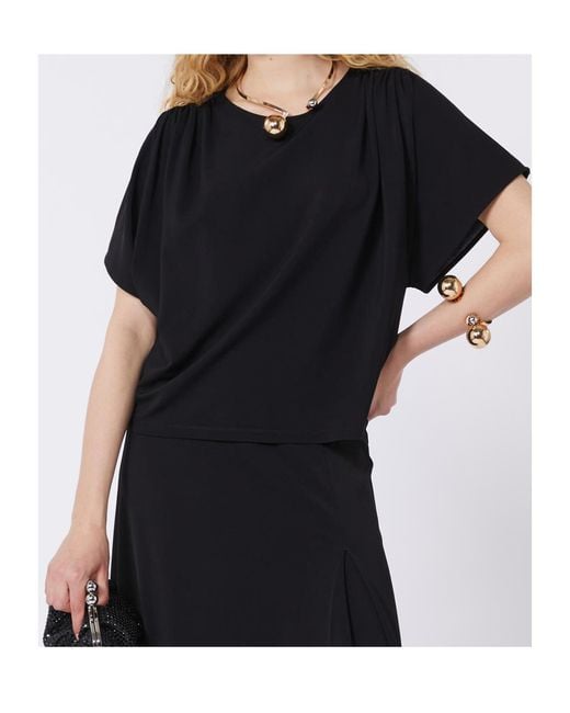 Weekend by Maxmara Black Crew Neck Short-Sleeved T-Shirt