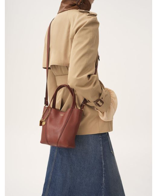 Chloé Red Small Chloé Spin Tote Bag