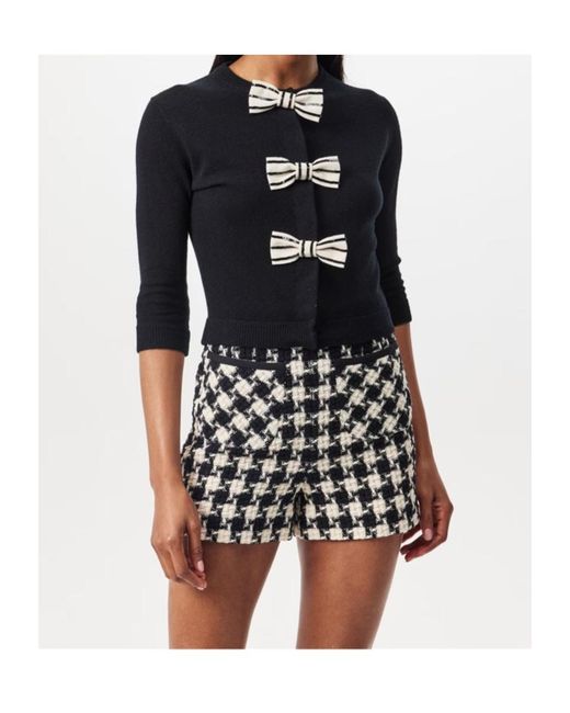 Valentino Blue Bow Knit Cardigan