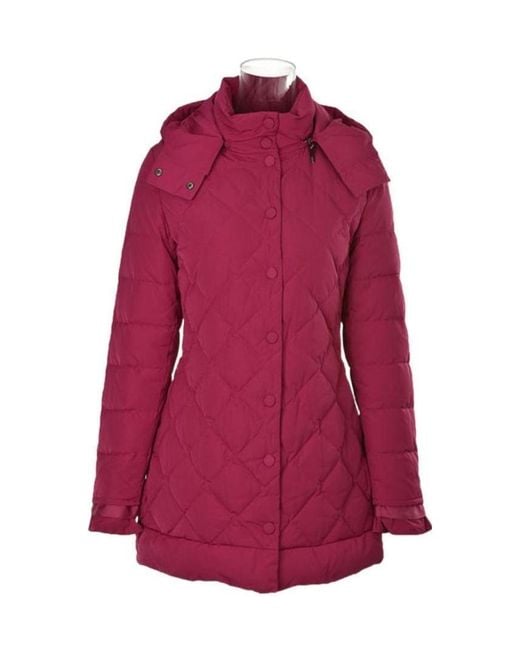 Armani Jeans Red Hooded Down Jacket