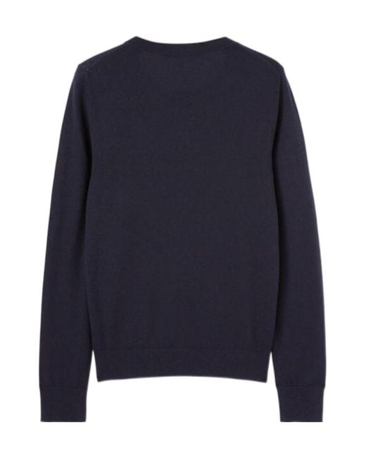 Loro Piana Blue Neo Piuma Crewneck Knitted Jumper