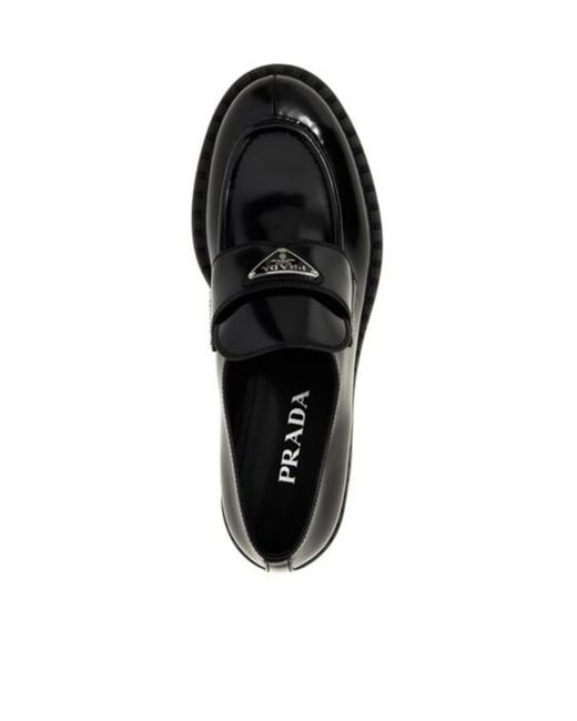 Prada Black 50Mm Chocolate Loafers