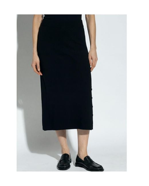 Jil Sander Black Mid Length Skirt