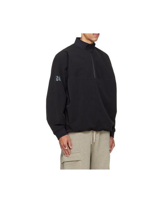 Fear Of God Black Half Zip Track Performance Jacket for men