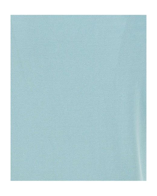 Gran Sasso Blue Short-Sleeve Crew Knitted Sweater for men