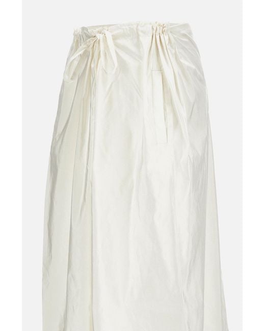 Daniela Gregis White Wide-Leg Trousers