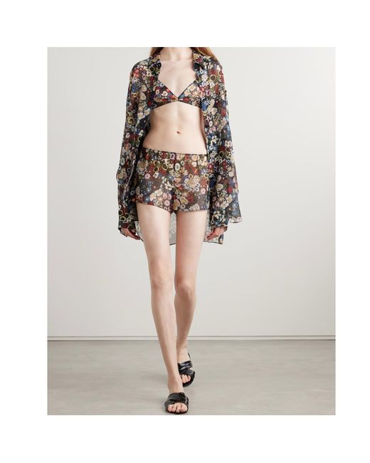 Khaite Black Patterned Bra