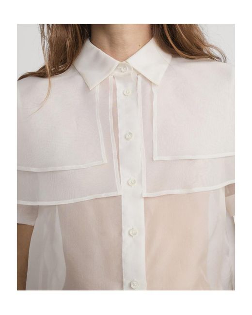 FRAME White Ruffled Shirt