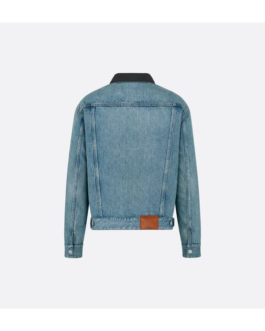 Dior Blue Homme Reversible Cannage Jean Jacket for men