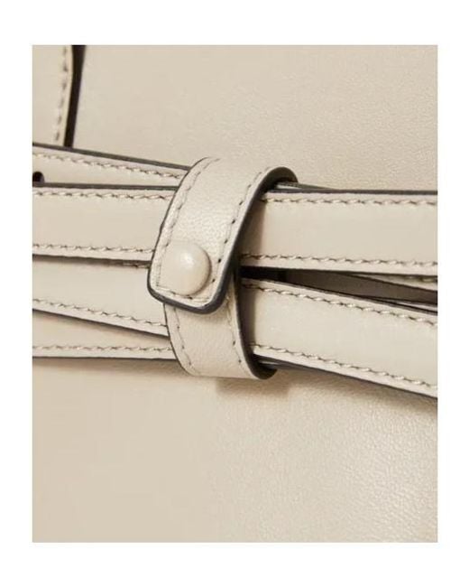 Moschino Natural Zipper Shoulder Bag