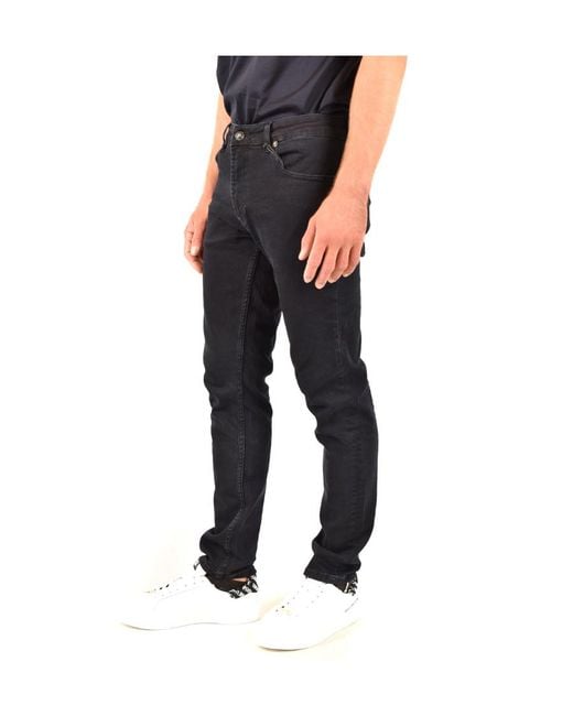 Versace Jeans Blue Mid-Rise Skinny Jeans for men
