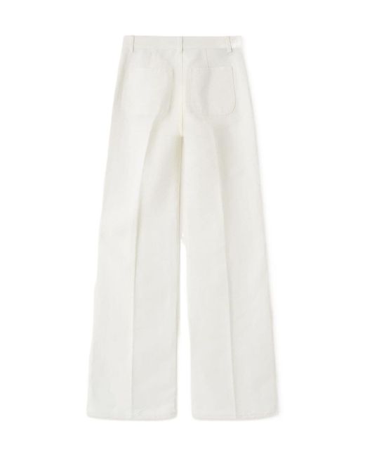 Loro Piana White Danbeth Trousers