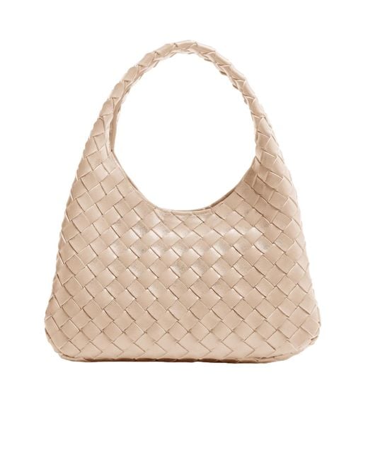 Bottega Veneta Natural Campana Shoulder Bag