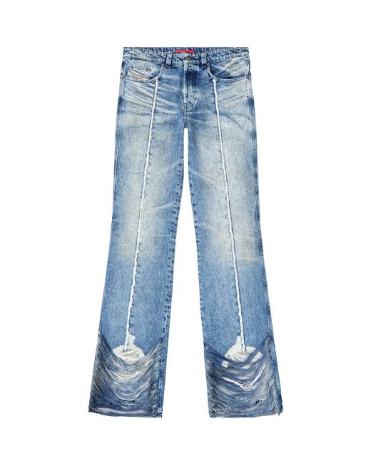DIESEL Blue D-Buck Distressed Jeans for men