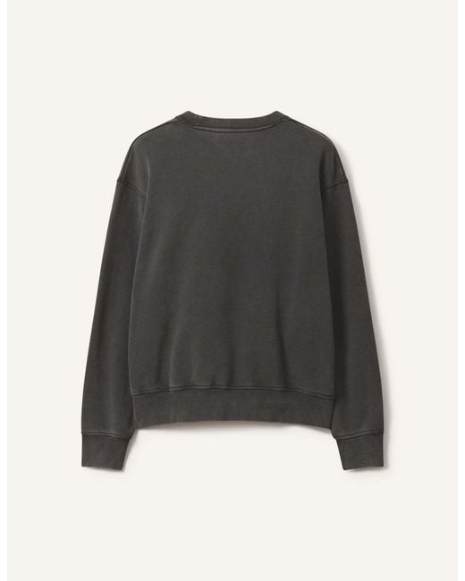 Maison Kitsuné Black Maison Kitsuné Logo Crewneck Sweatshirt for men