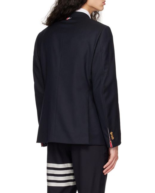 Thom Browne Blue Twill Classic Sport Coat for men