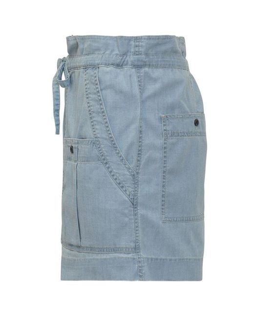 Isabel Marant Blue Isabel Marant Étoile Valdina Drawstring Denim Shorts