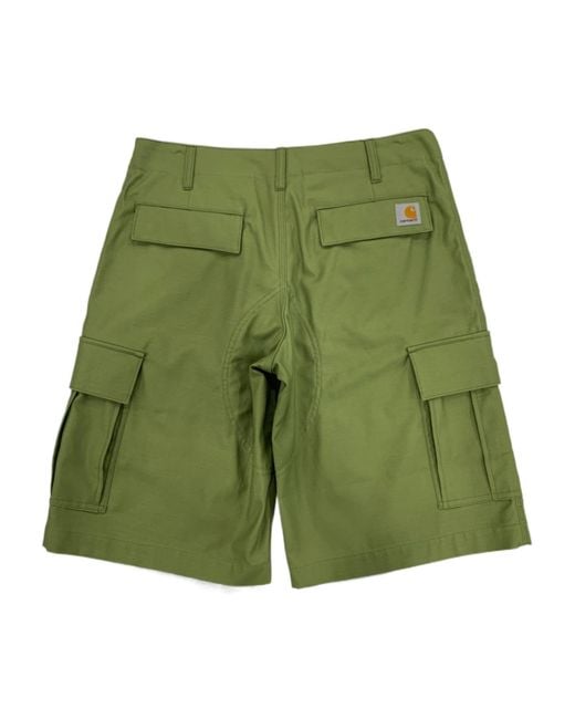 Junya Watanabe Green Belt Loops Shorts for men
