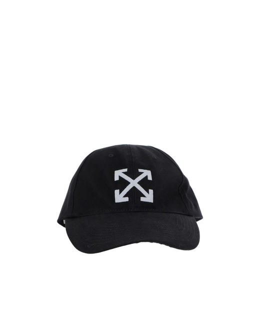 Off-White c/o Virgil Abloh Black Arrow Logo Embroidered Baseball Cap for men