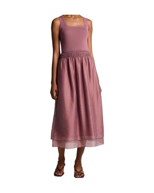 Vince Red Sleeveless Dress