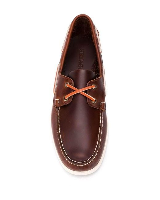 Sebago Brown Scarpe Da Barca Docksides Portland for men