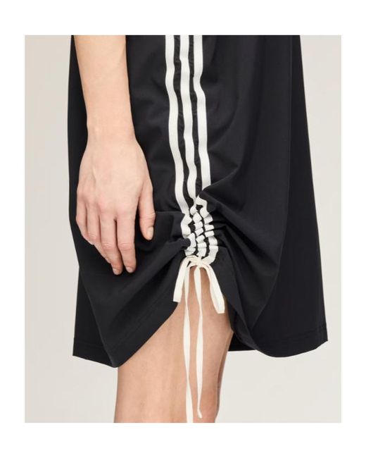 Y-3 Black Cinch 3 Stripes Oversized T-Shirt Dress for men