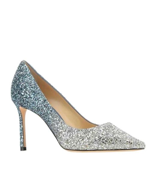 Jimmy Choo Metallic Pointed-Toe High Heels