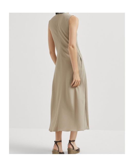 Brunello Cucinelli Natural Twill Dress