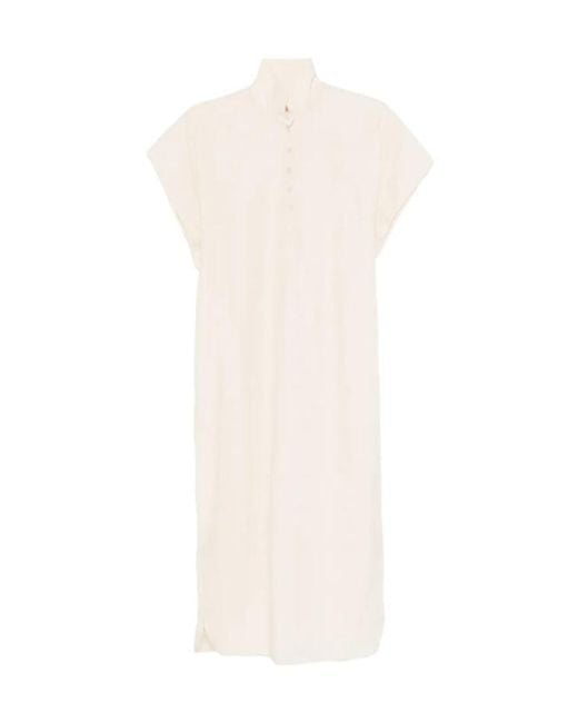 Barena White Buttoned Dress