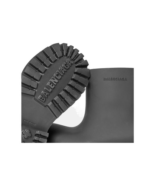 Balenciaga Black Rubber Boots