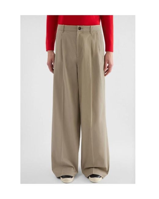 Jil Sander Natural Cotton Drill Trousers for men