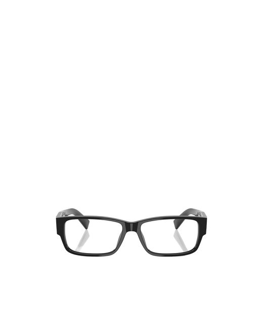 Prada White Eyewear Rectangular Frame Glasses for men