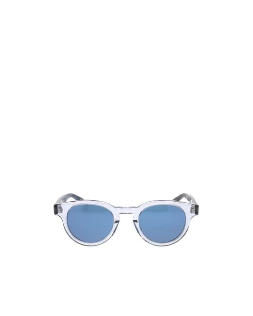 Barton Perreira Blue Oxford Oval Frame Sunglasses for men