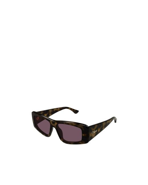 Chloé Multicolor Chloé Eyewear Rectangular Frame Sunglasses